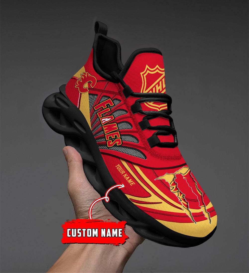 Ideafootwear Calgary Flames Max Soul Shoes Sneakers For Men And Women