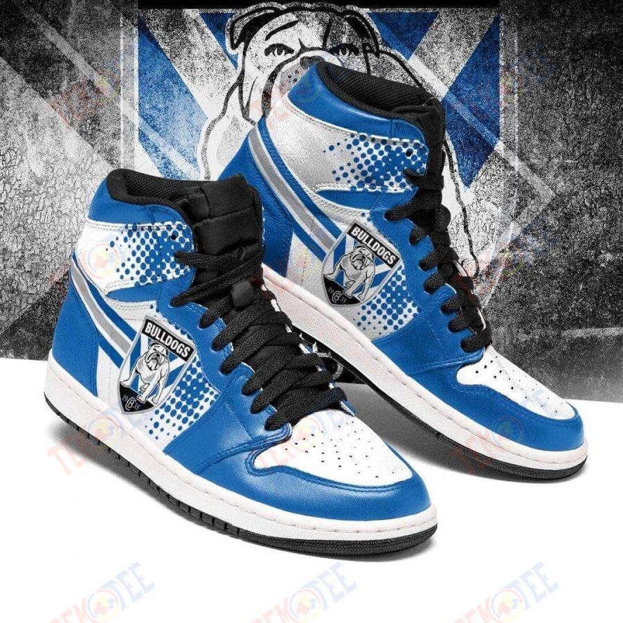 Ideafootwear Canterbury-Bankstown Bulldogs NRL AJ1 High Sneakers Shoes For Men And Women