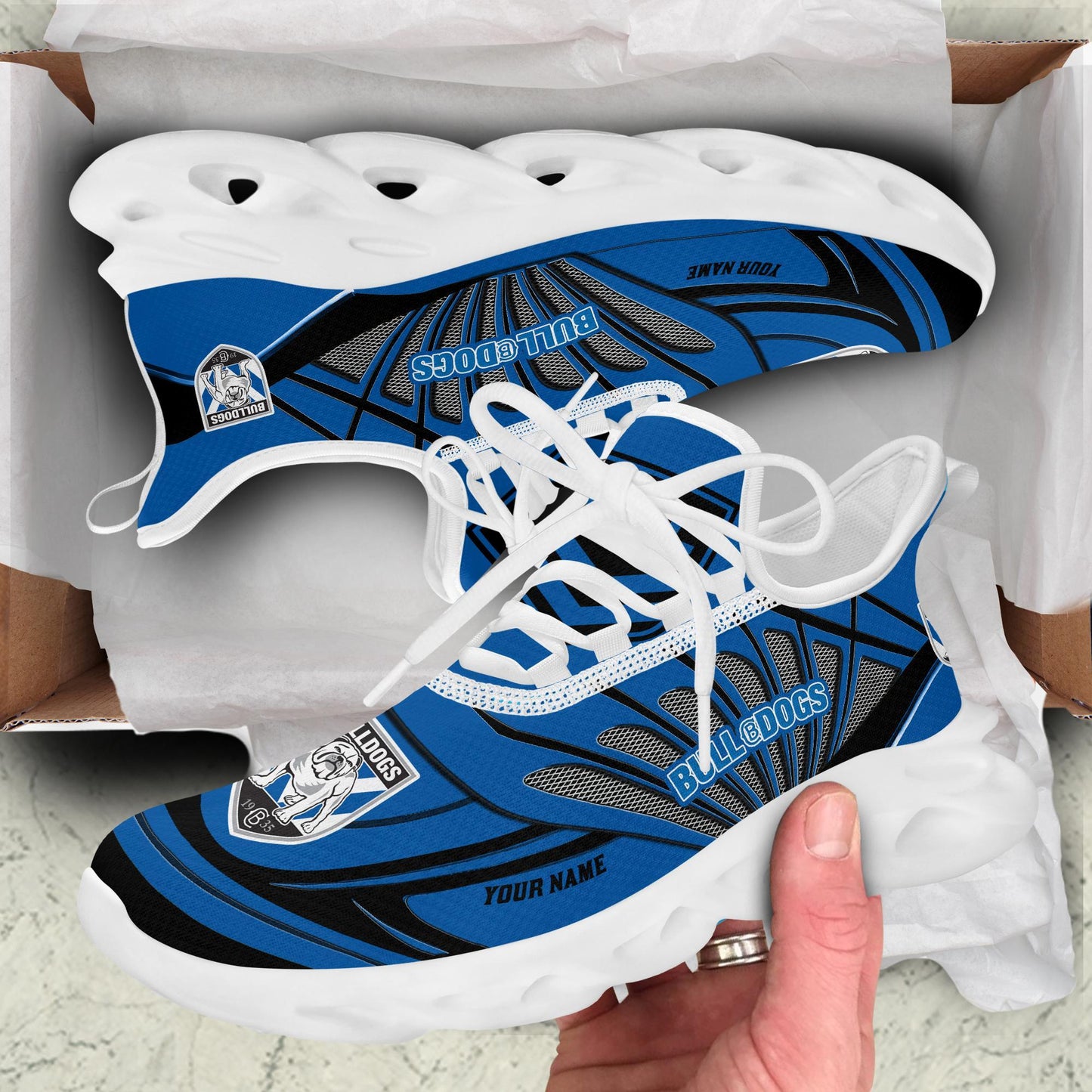 Ideafootwear Canterbury Bulldogs Max Soul Shoes Sneakers For Men And Women