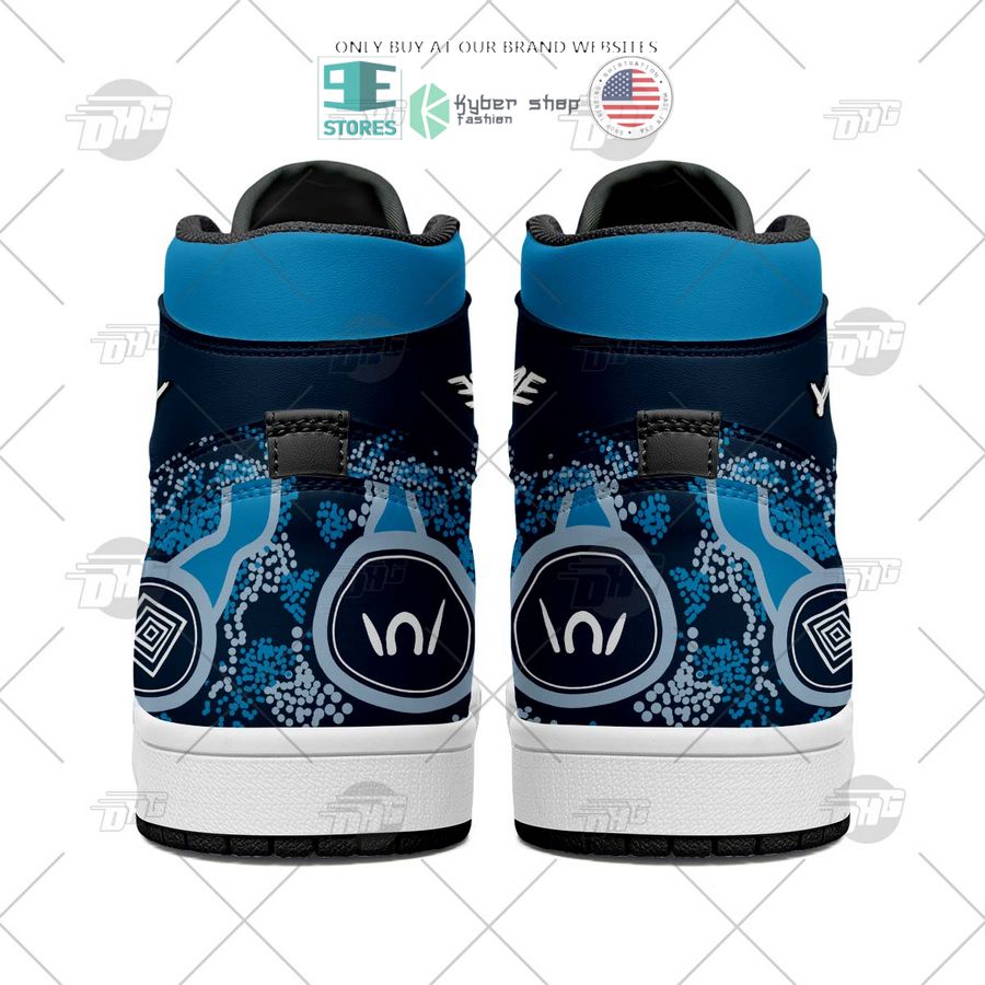 Ideafootwear Carlton Blues AFL AJ1 High Sneakers Shoes For Men And Women