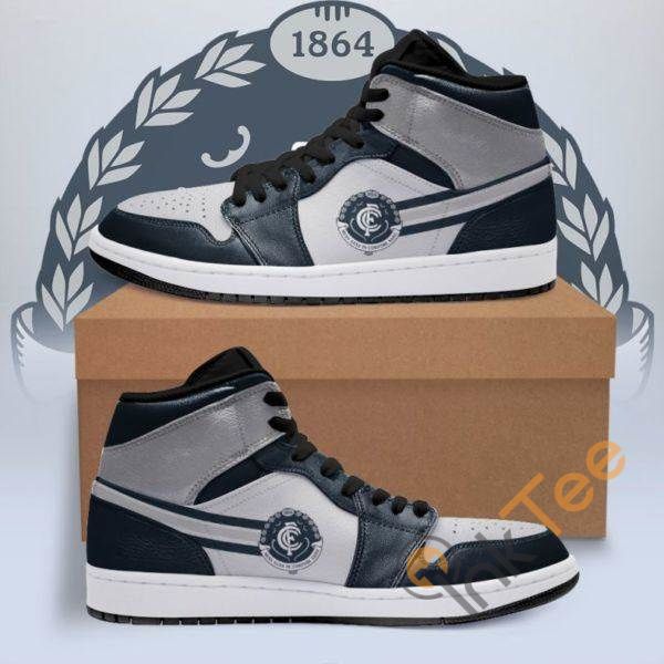 Ideafootwear Carlton Blues AFL AJ1 High Sneakers Shoes For Men And Women