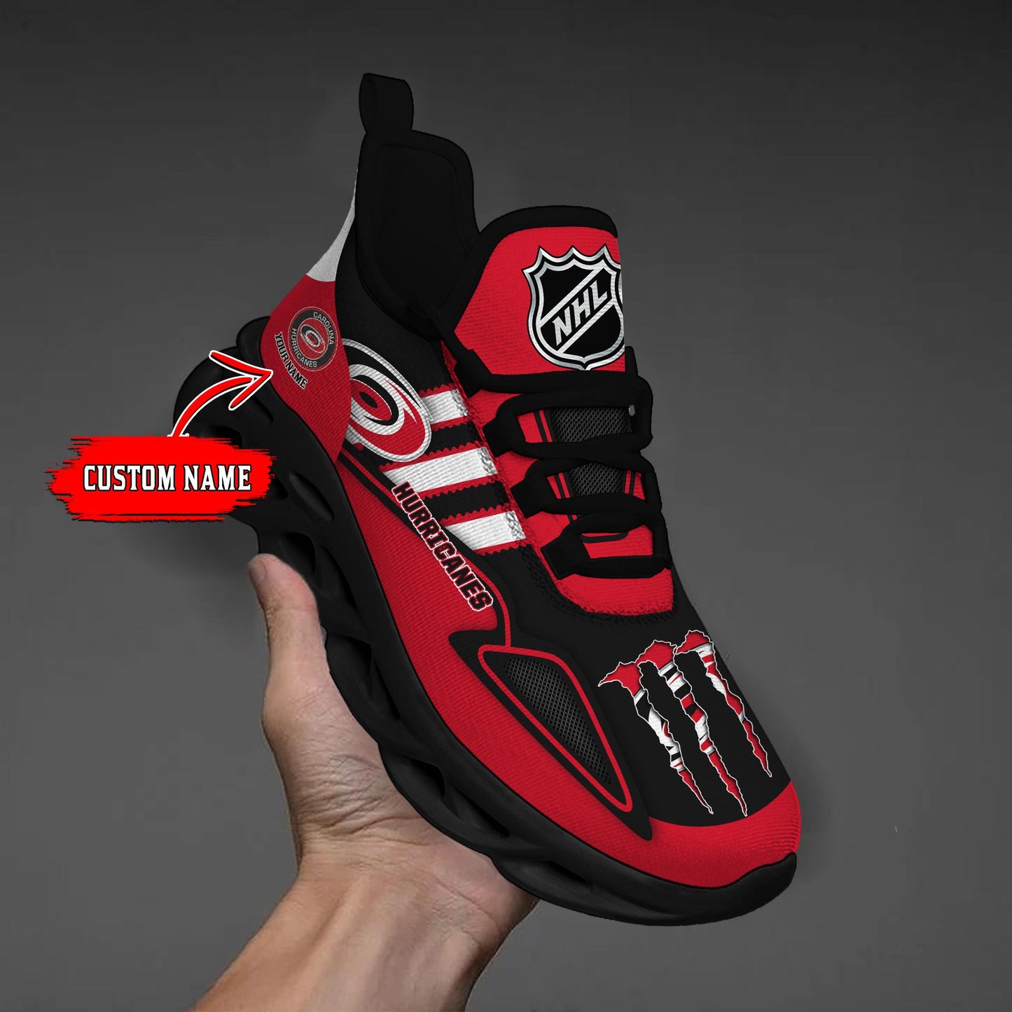 Ideafootwear Carolina Hurricanes Max Soul Shoes Sneakers For Men And Women