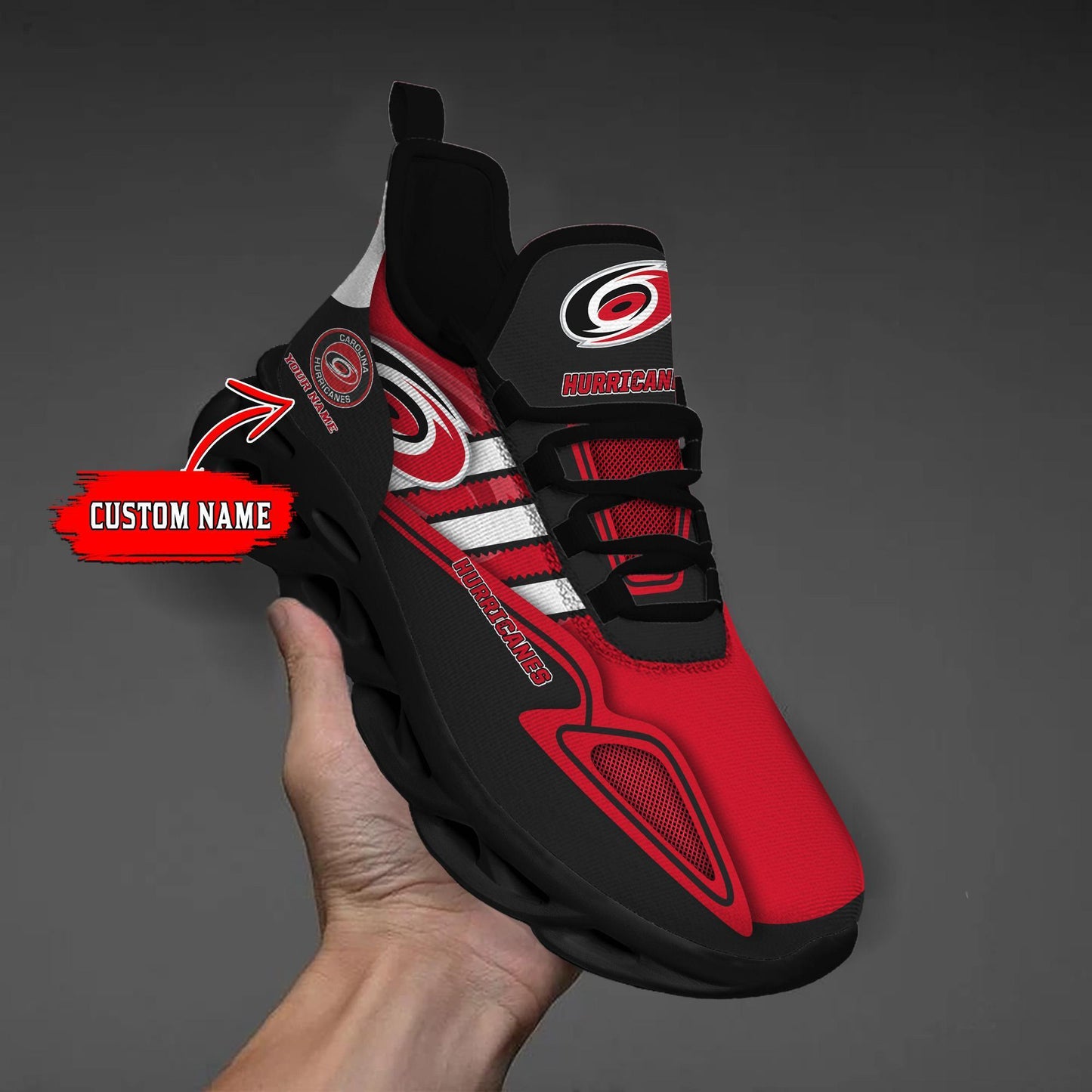 Ideafootwear Carolina Hurricanes Max Soul Shoes Sneakers For Men And Women