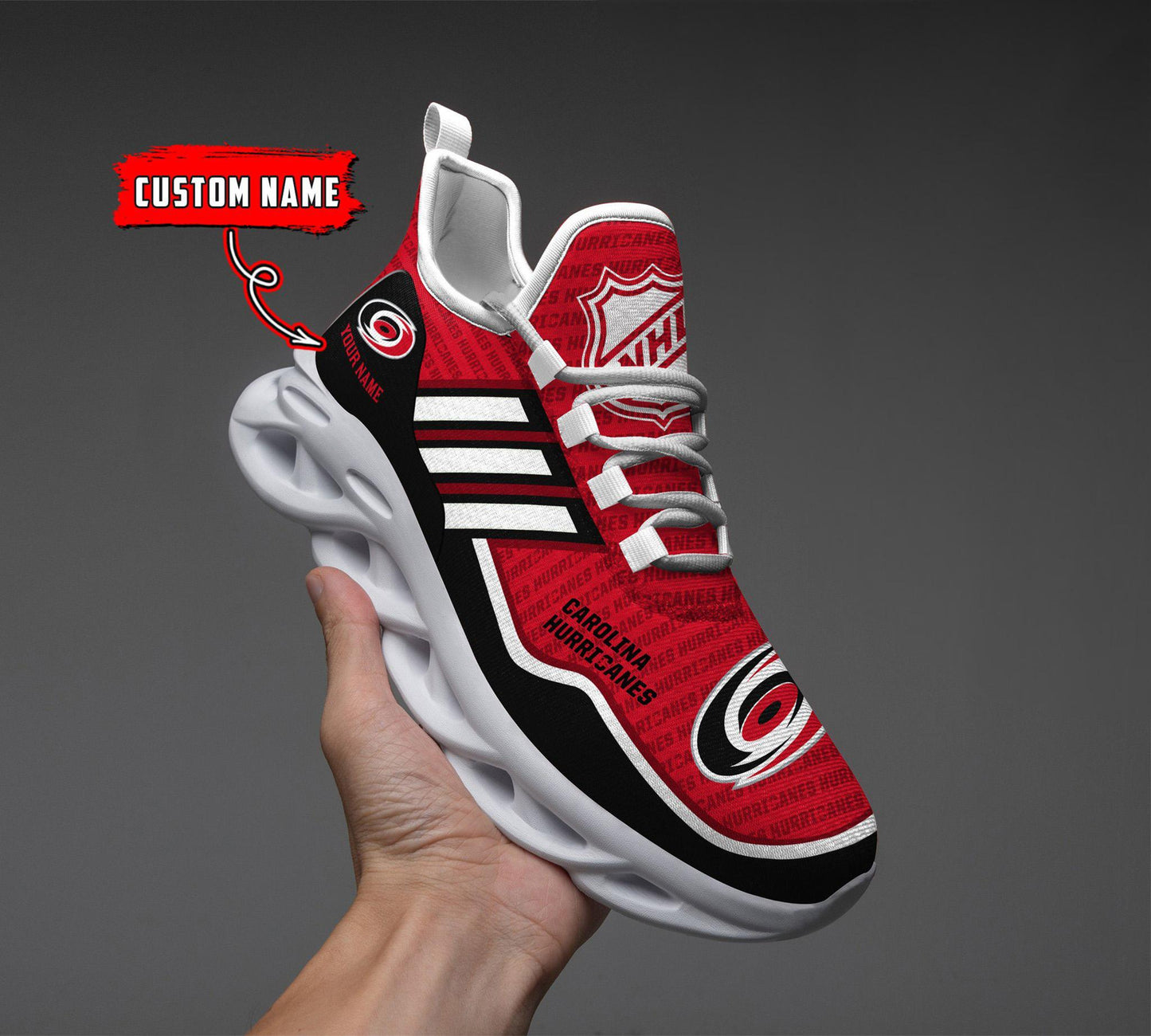 Ideafootwear Carolina Hurricanes Max Soul Shoes Sneakers For Men And Women