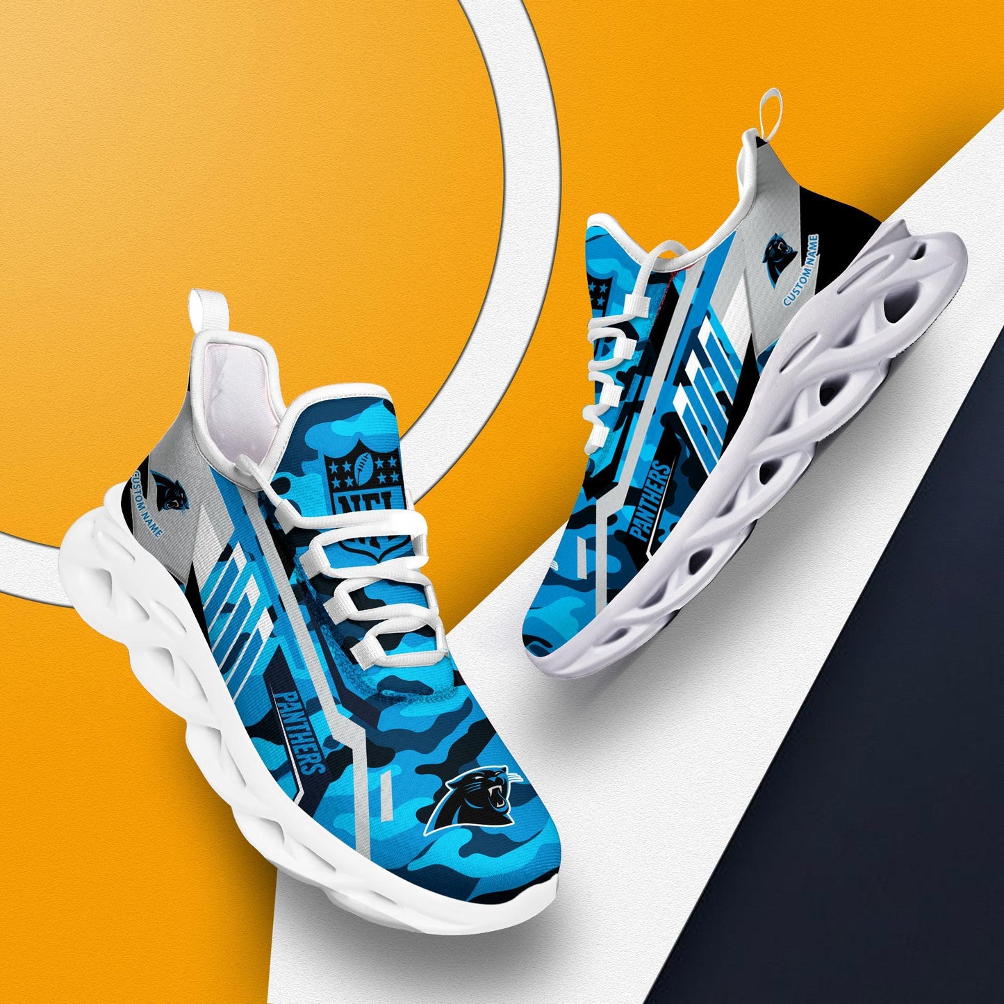 Ideafootwear Carolina Panthers Max Soul Shoes Sneakers For Men And Women