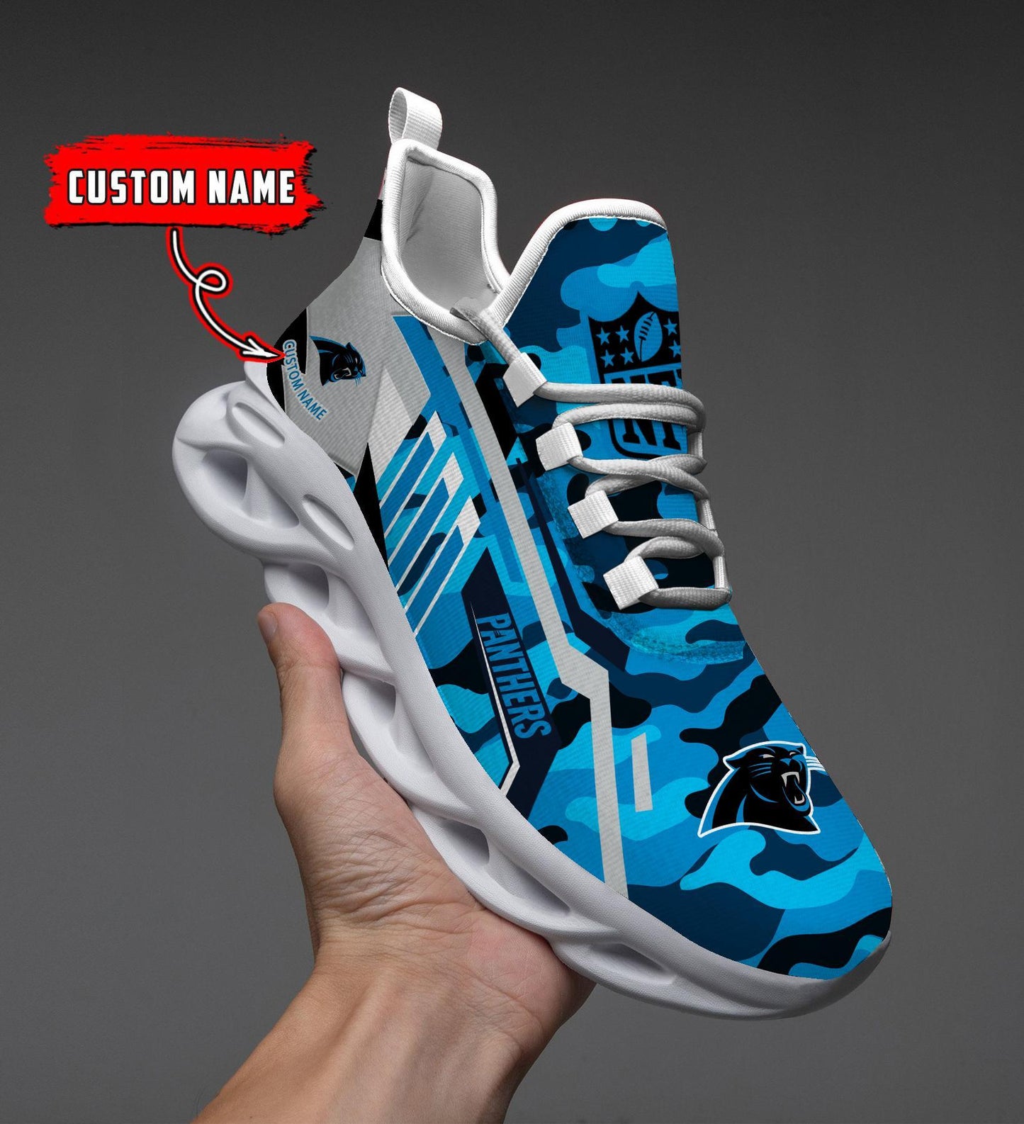 Ideafootwear Carolina Panthers Max Soul Shoes Sneakers For Men And Women