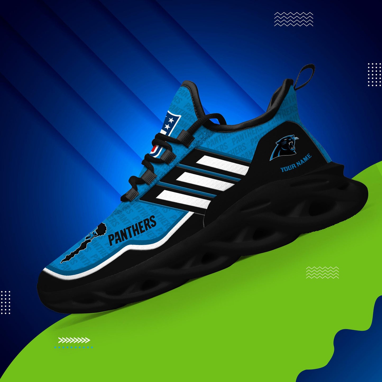 Ideafootwear Carolina Panthers Max Soul Shoes Sneakers For Men And Women