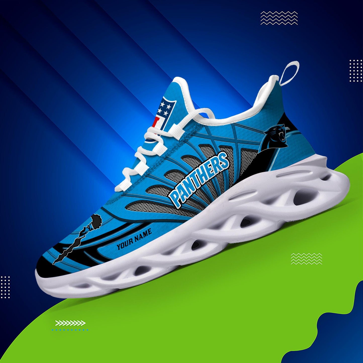 Ideafootwear Carolina Panthers Max Soul Shoes Sneakers For Men And Women