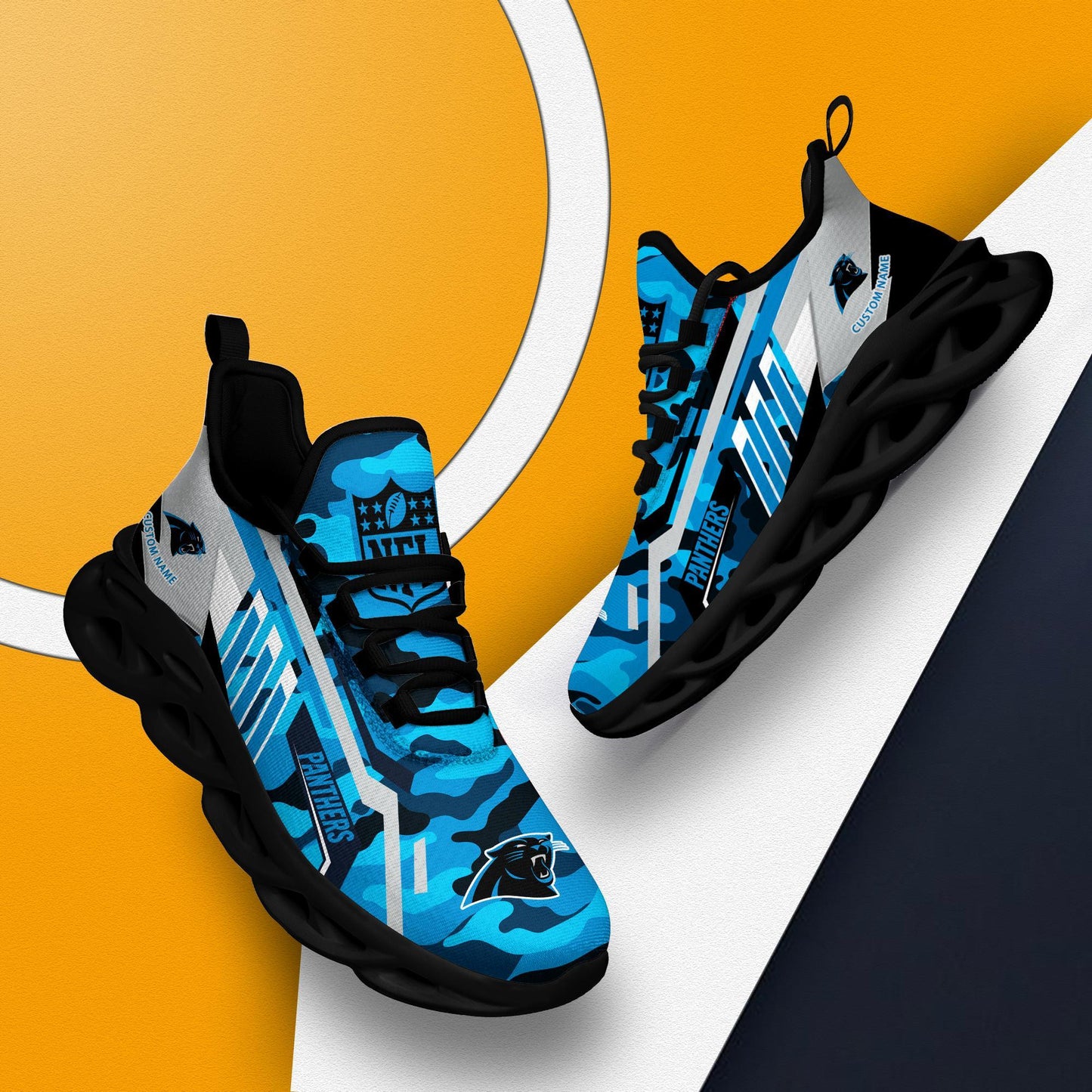 Ideafootwear Carolina Panthers Max Soul Shoes Sneakers For Men And Women