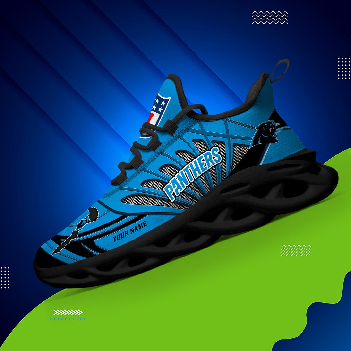 Ideafootwear Carolina Panthers Max Soul Shoes Sneakers For Men And Women