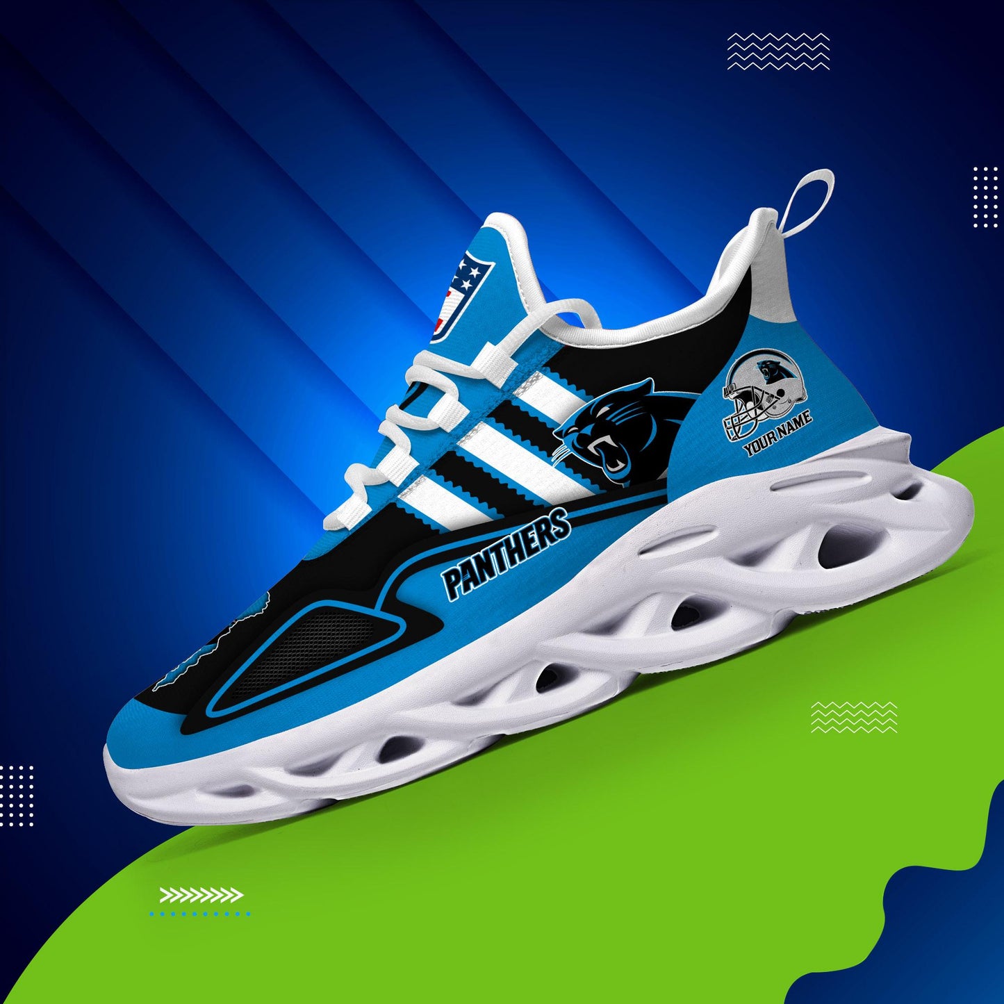Ideafootwear Carolina Panthers Max Soul Shoes Sneakers For Men And Women
