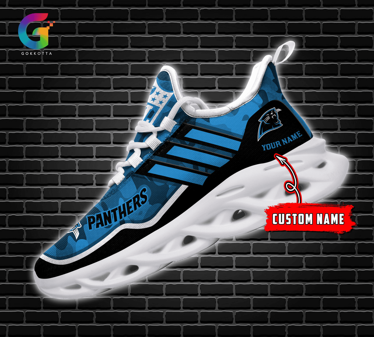 Ideafootwear Carolina Panthers Max Soul Shoes Sneakers For Men And Women