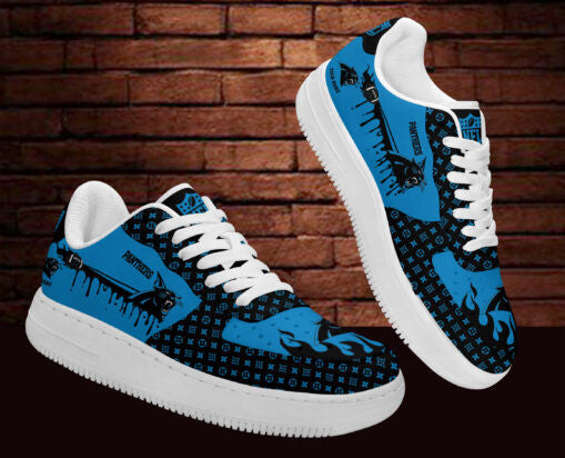 Ideafootwear Carolina Panthers NFL Air Low-Top Sneakers Shoes For Men And Women