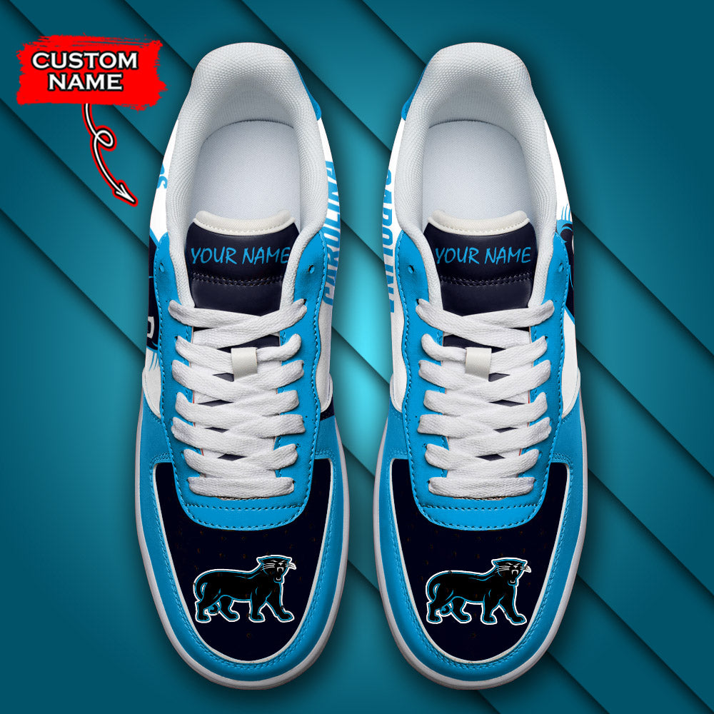 Ideafootwear Carolina Panthers NFL Air Low-Top Sneakers Shoes For Men And Women