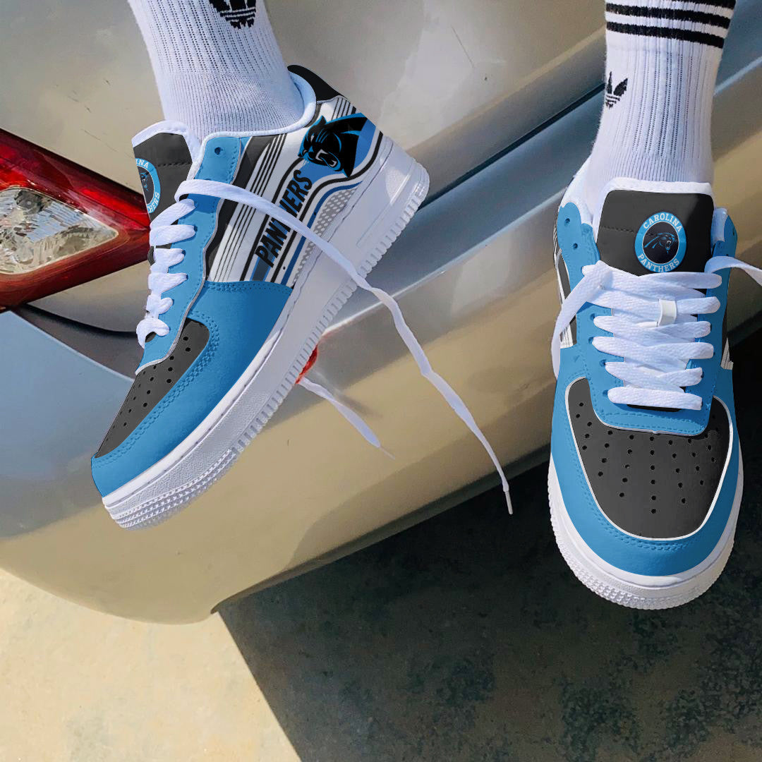 Ideafootwear Carolina Panthers NFL Air Low-Top Sneakers Shoes For Men And Women