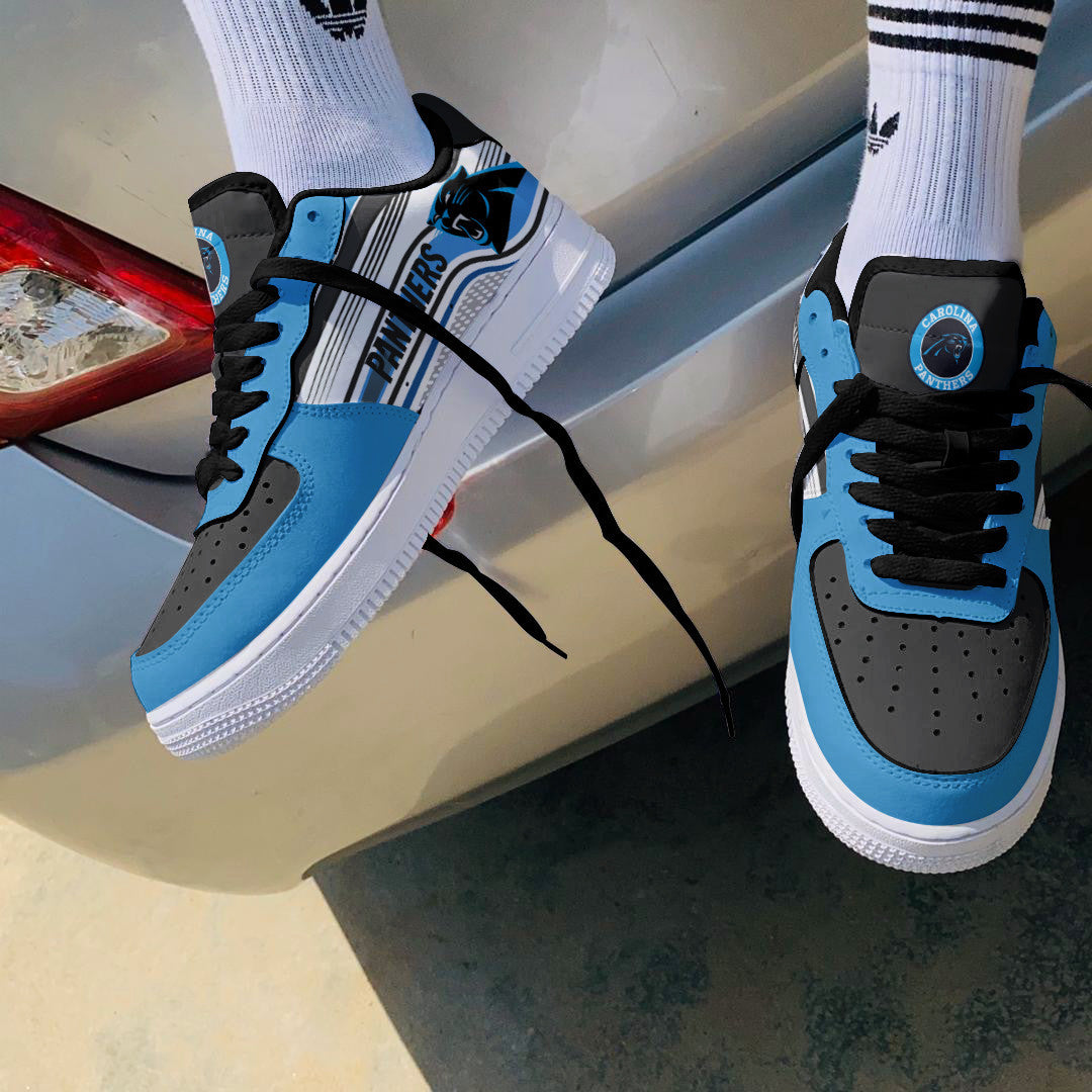 Ideafootwear Carolina Panthers NFL Air Low-Top Sneakers Shoes For Men And Women