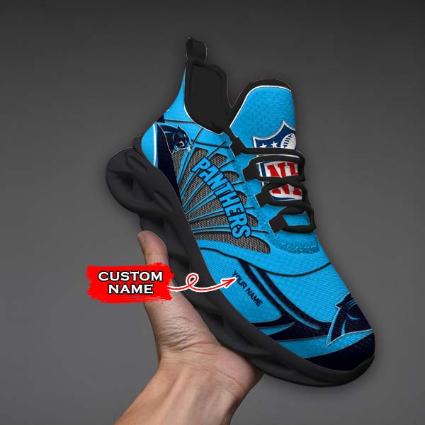 Ideafootwear Carolina Panthers NFL Max Soul Shoes Sneakers For Men And Women