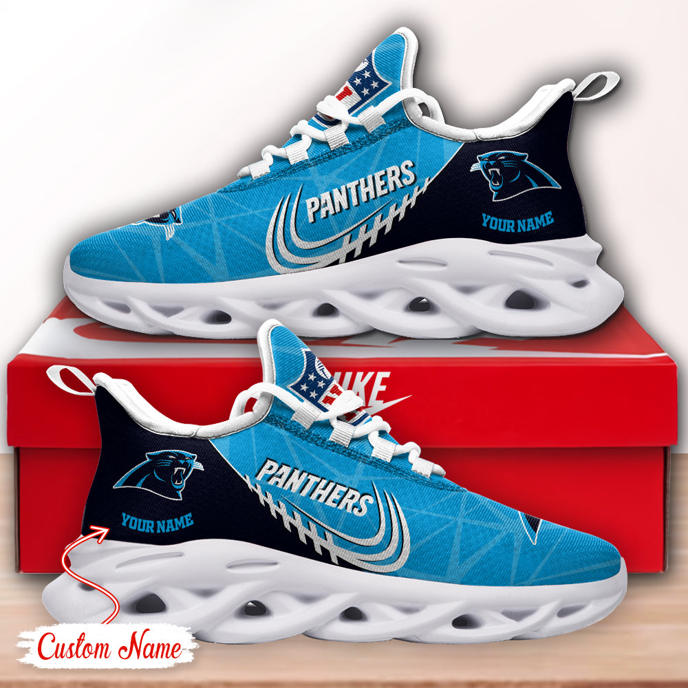 Ideafootwear Carolina Panthers NFL Max Soul Shoes Sneakers For Men And Women