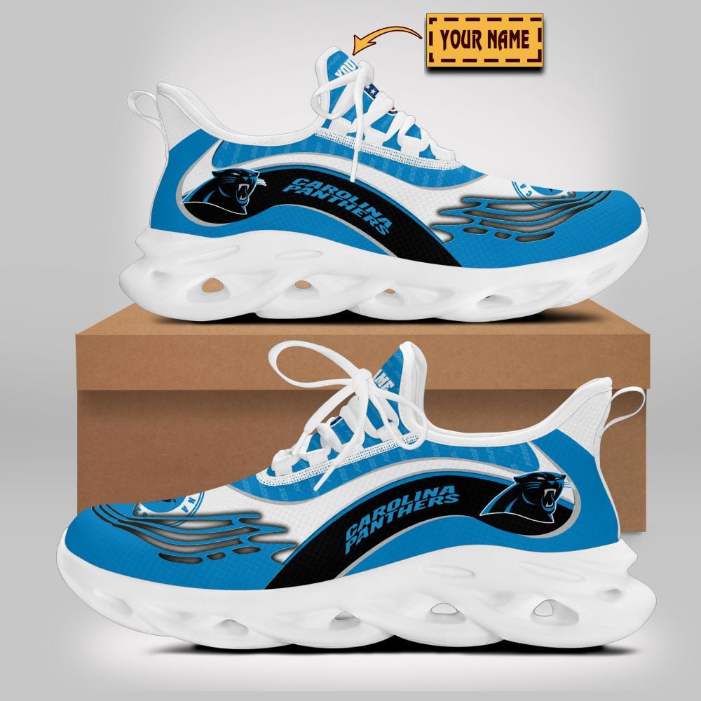 Ideafootwear Carolina Panthers NFL Max Soul Shoes Sneakers For Men And Women
