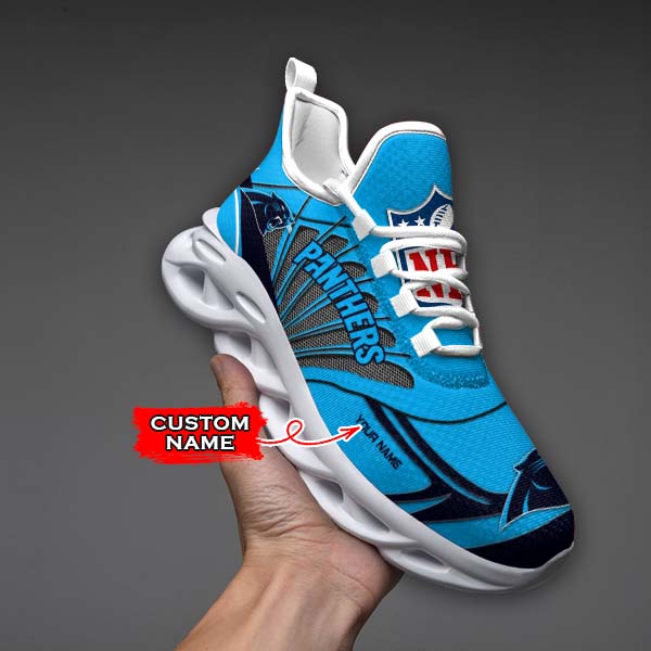 Ideafootwear Carolina Panthers NFL Max Soul Shoes Sneakers For Men And Women