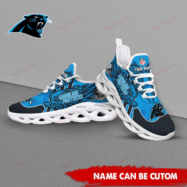 Ideafootwear Carolina Panthers NFL Max Soul Shoes Sneakers For Men And Women