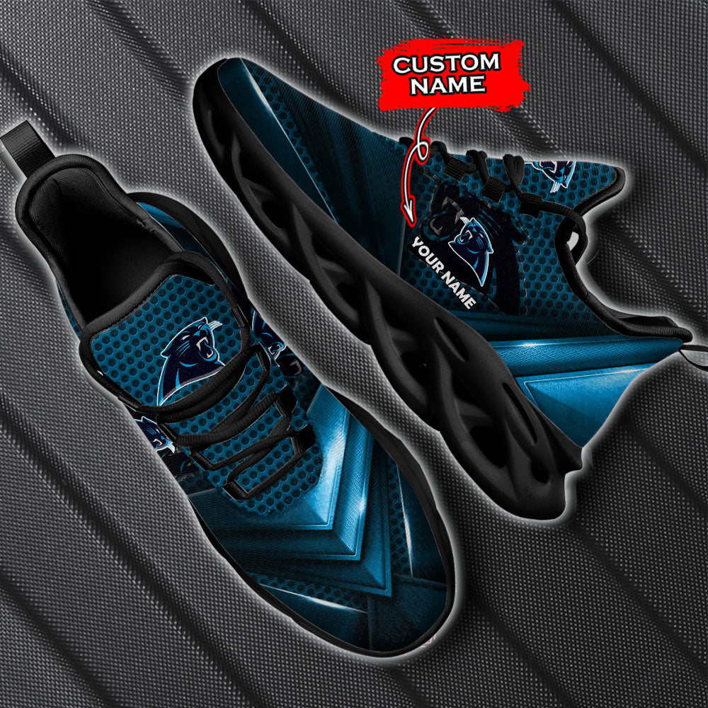 Ideafootwear Carolina Panthers NFL Max Soul Shoes Sneakers For Men And Women