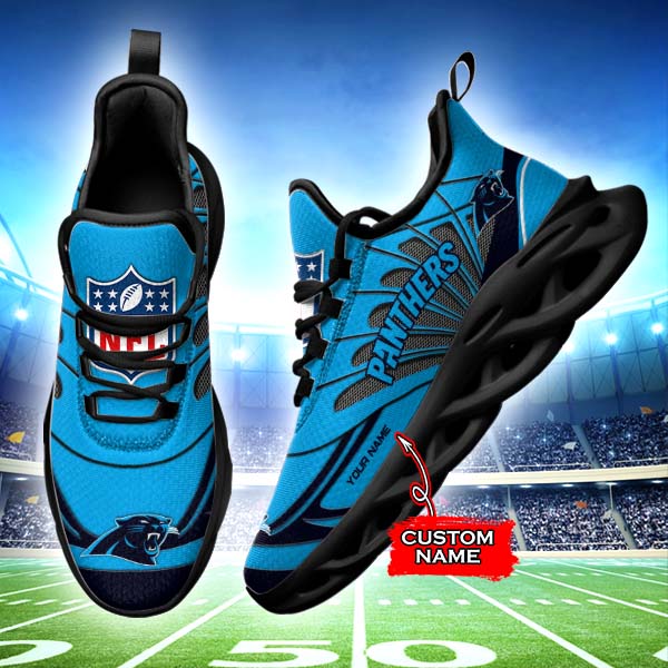Ideafootwear Carolina Panthers NFL Max Soul Shoes Sneakers For Men And Women