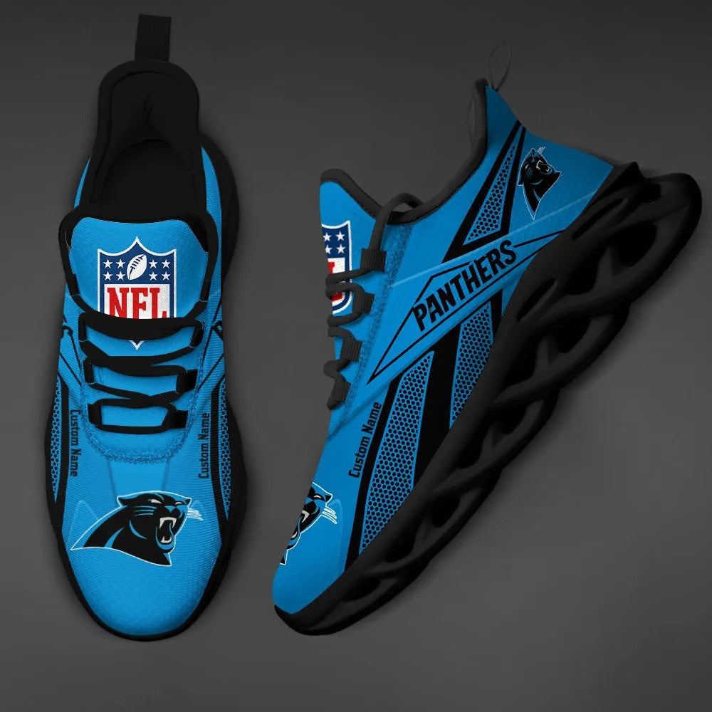Ideafootwear Carolina Panthers NFL Max Soul Shoes Sneakers For Men And Women