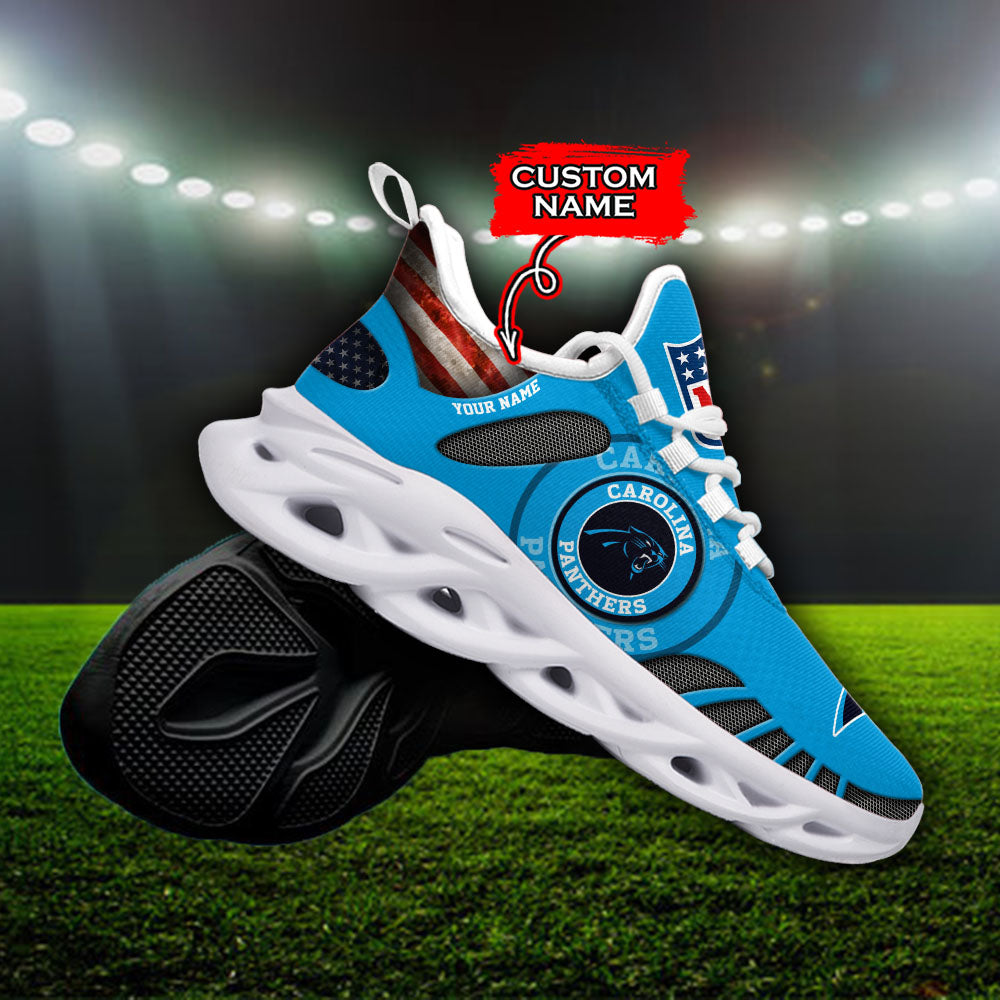 Ideafootwear Carolina Panthers NFL Max Soul Shoes Sneakers For Men And Women