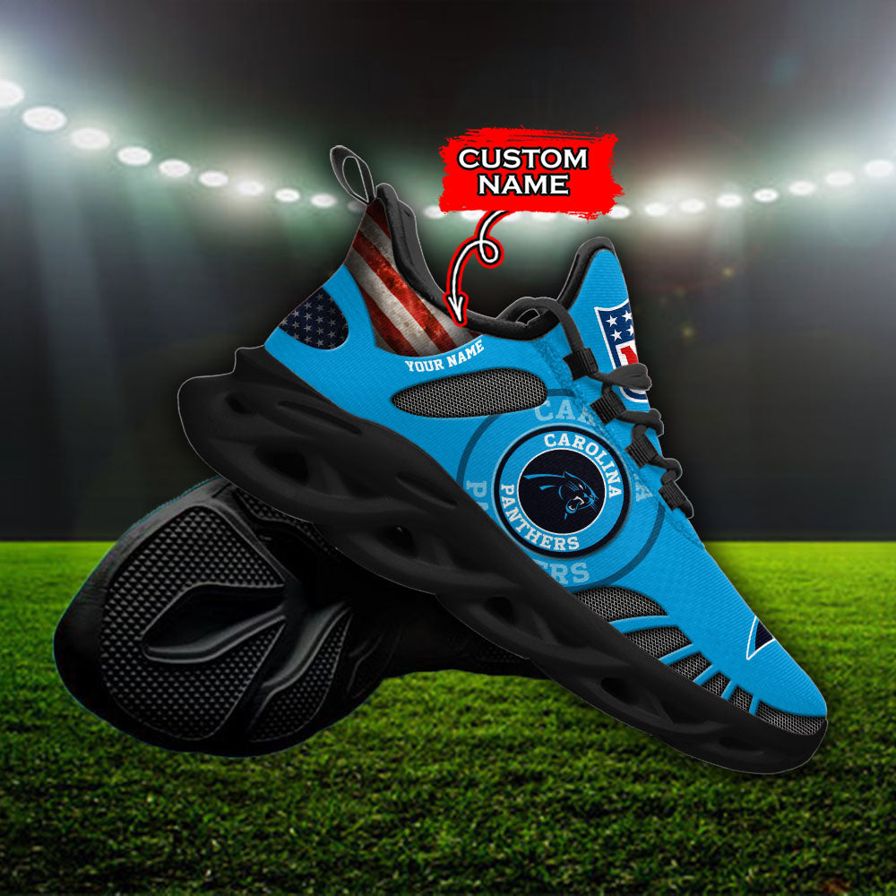 Ideafootwear Carolina Panthers NFL Max Soul Shoes Sneakers For Men And Women