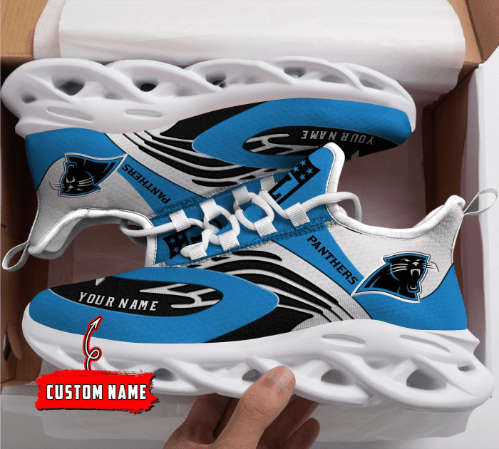 Ideafootwear Carolina Panthers NFL Max Soul Shoes Sneakers For Men And Women