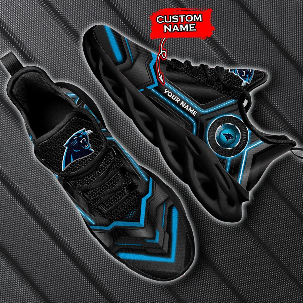 Ideafootwear Carolina Panthers NFL Max Soul Shoes Sneakers For Men And Women