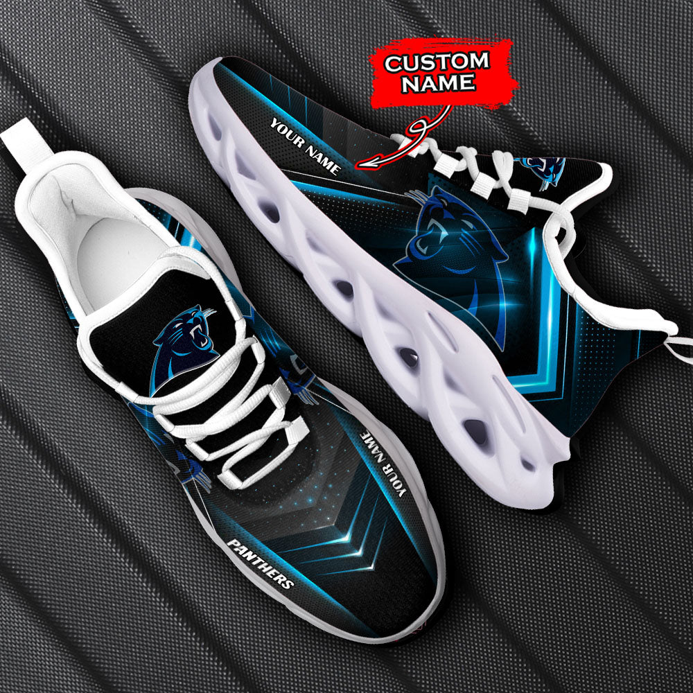 Ideafootwear Carolina Panthers NFL Max Soul Shoes Sneakers For Men And Women