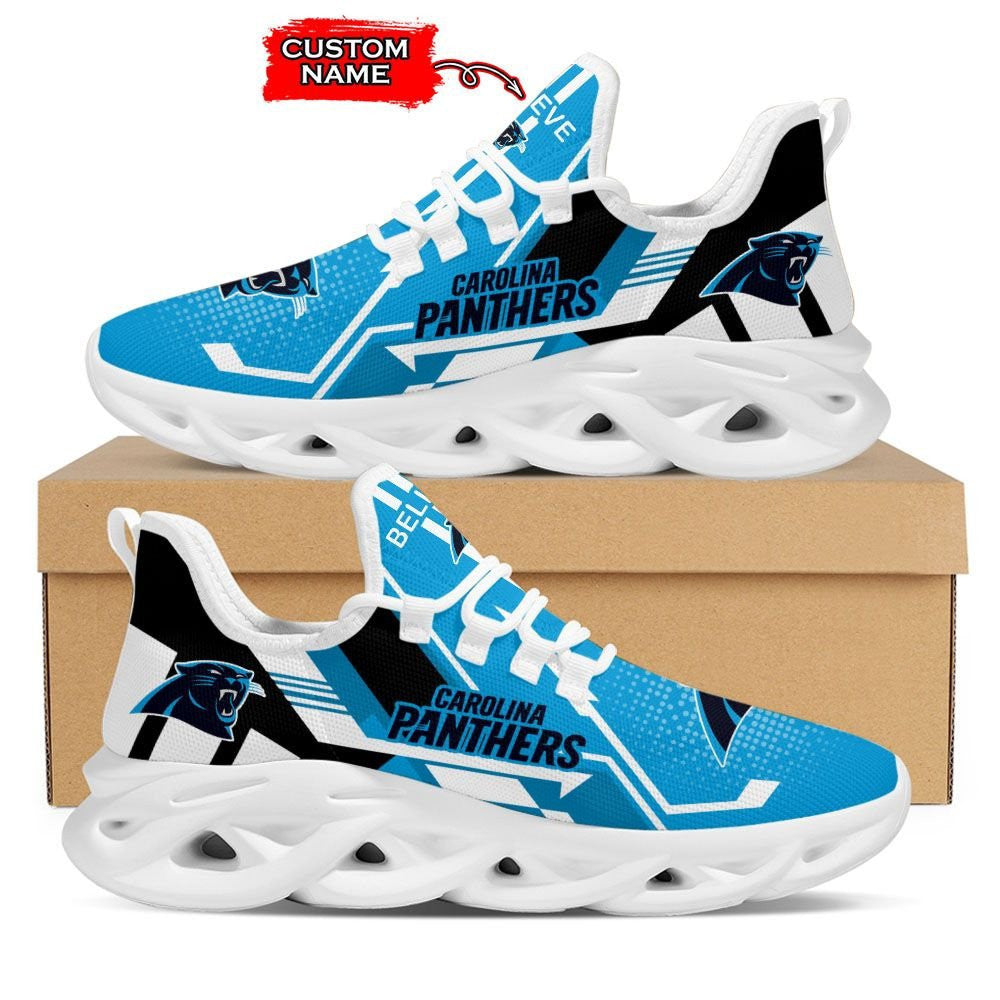 Ideafootwear Carolina Panthers NFL Max Soul Shoes Sneakers For Men And Women