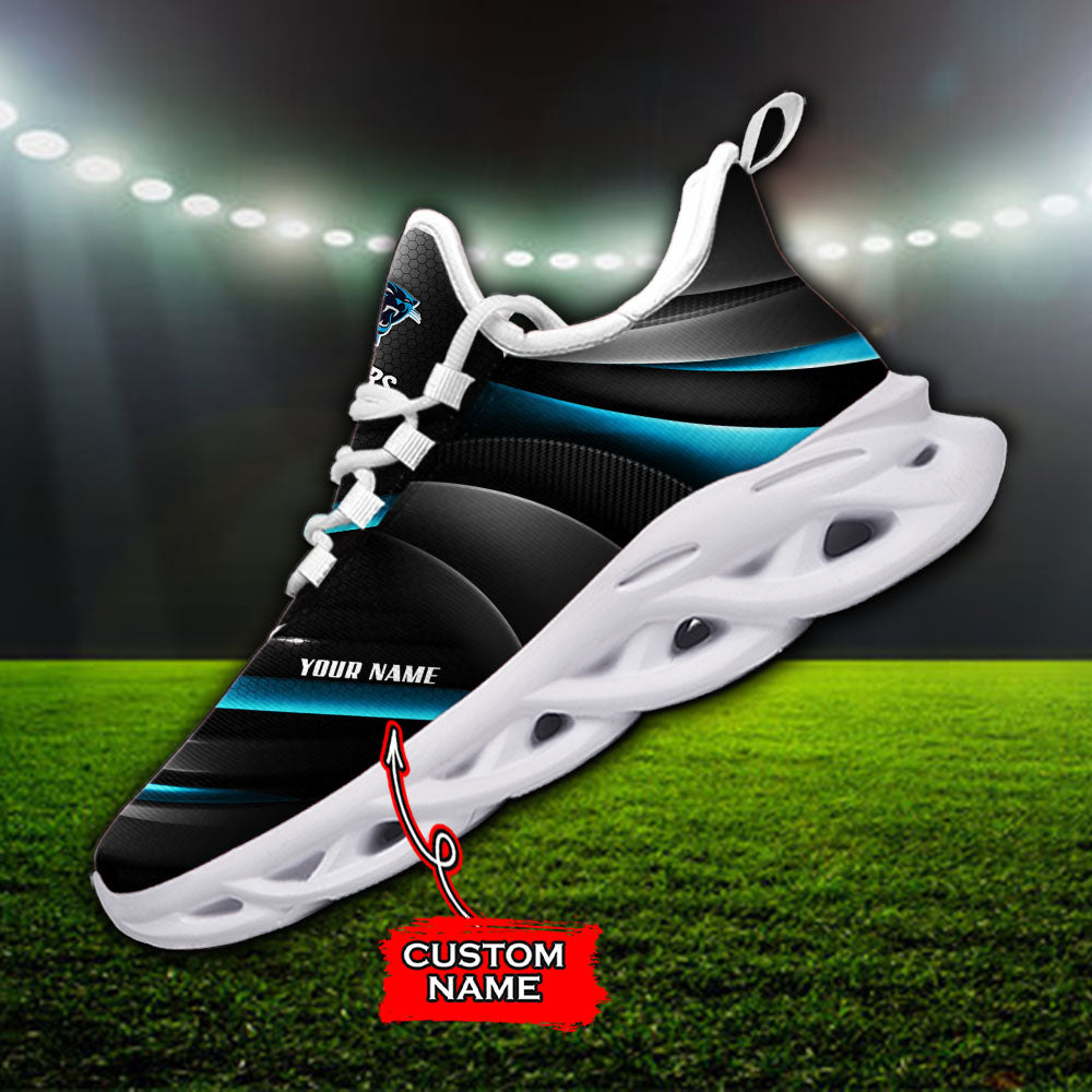 Ideafootwear Carolina Panthers NFL Max Soul Shoes Sneakers For Men And Women