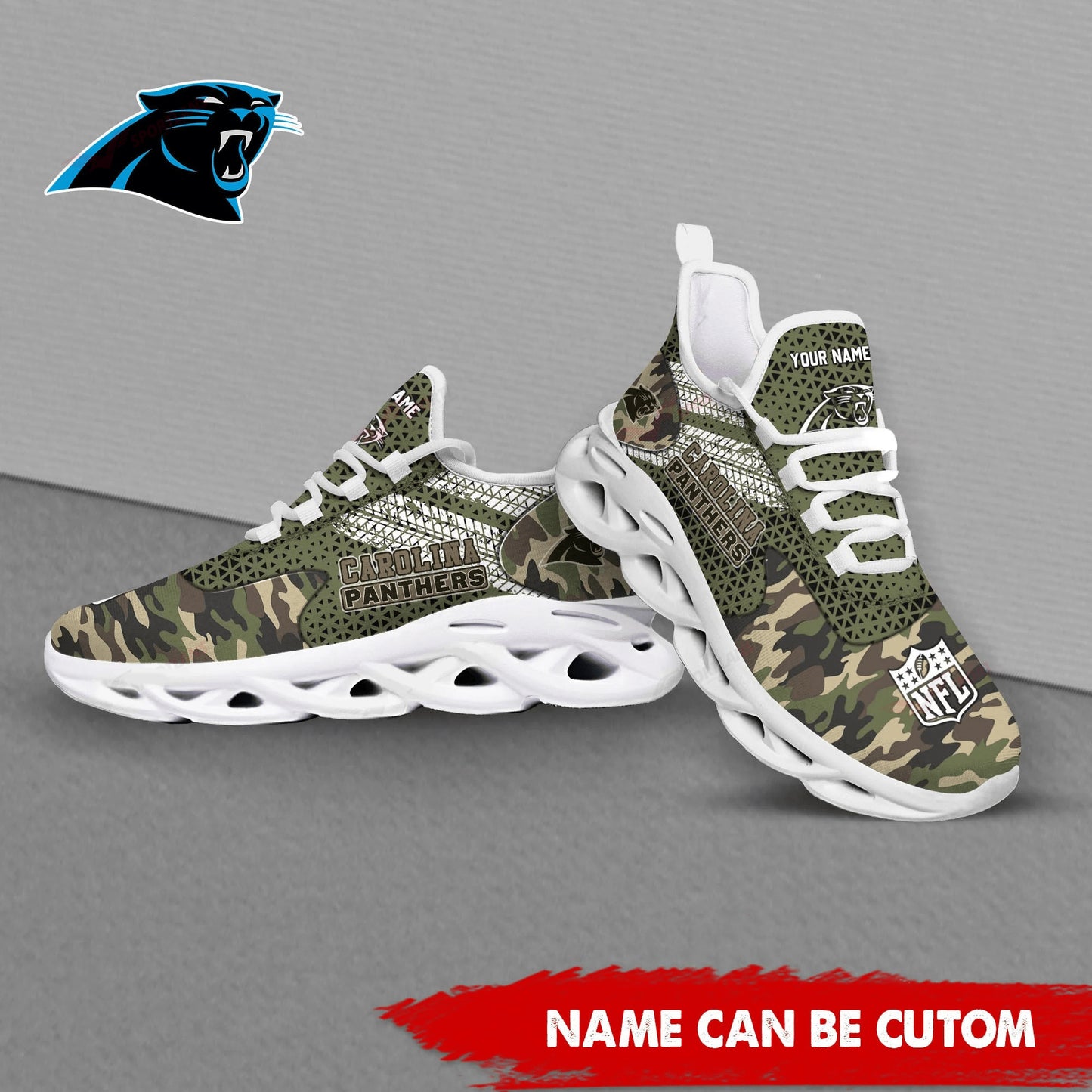 Ideafootwear Carolina Panthers NFL Max Soul Shoes Sneakers For Men And Women