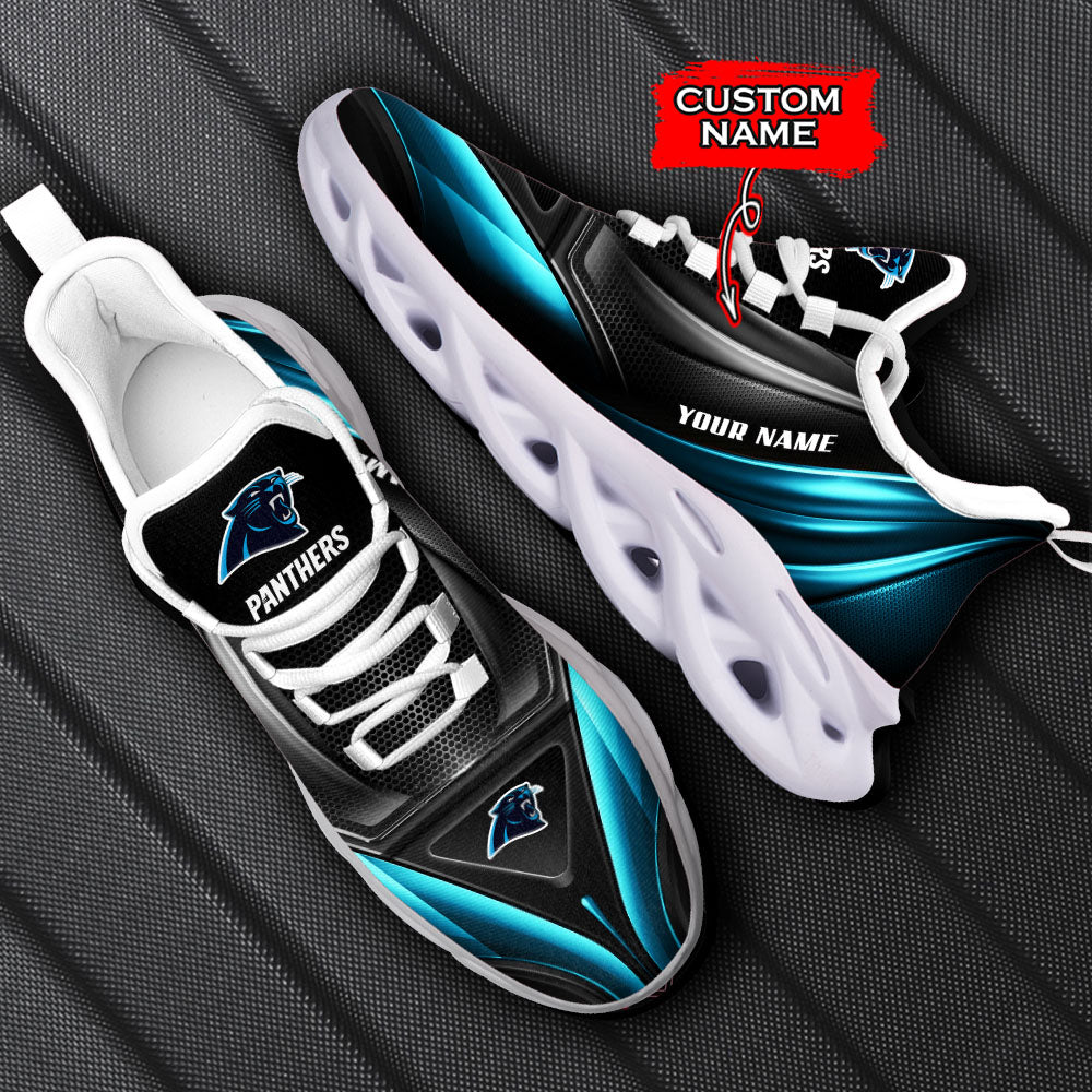 Ideafootwear Carolina Panthers NFL Max Soul Shoes Sneakers For Men And Women