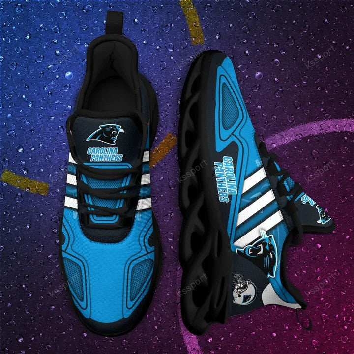 Ideafootwear Carolina Panthers NFL Max Soul Shoes Sneakers For Men And Women