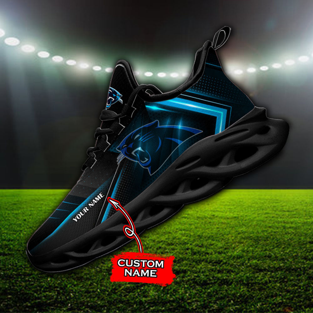 Ideafootwear Carolina Panthers NFL Max Soul Shoes Sneakers For Men And Women
