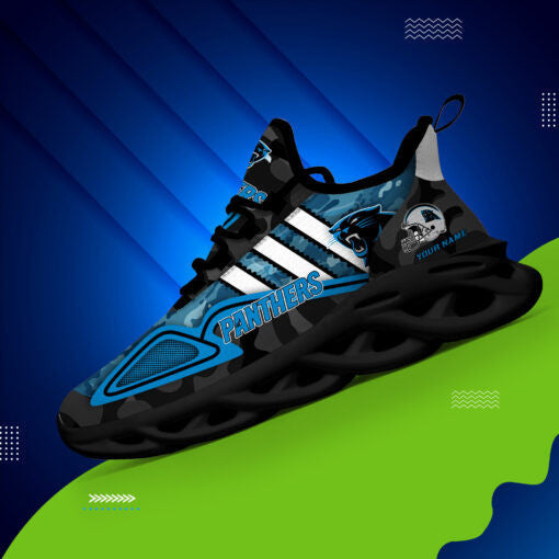 Ideafootwear Carolina Panthers NFL Max Soul Shoes Sneakers For Men And Women