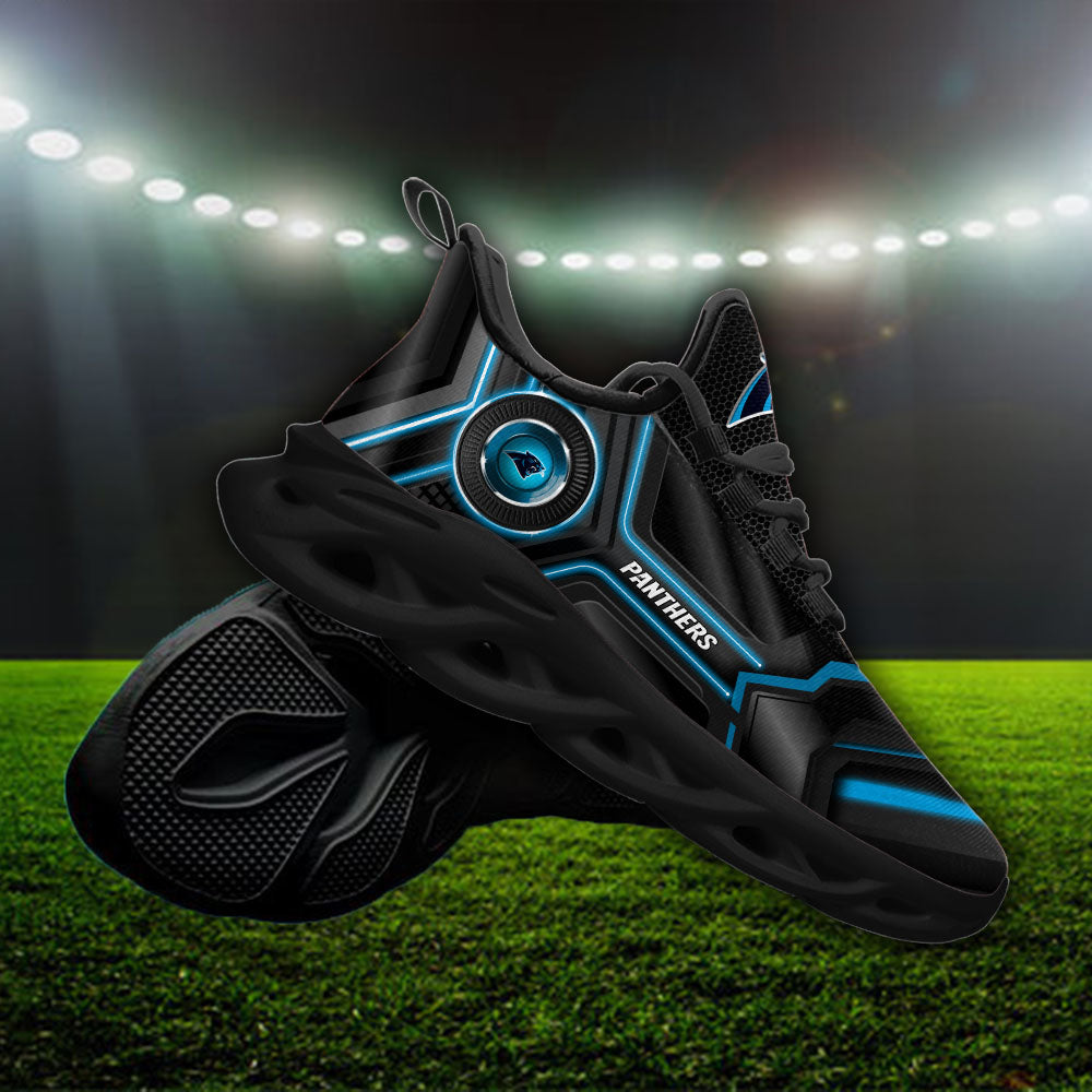 Ideafootwear Carolina Panthers NFL Max Soul Shoes Sneakers For Men And Women