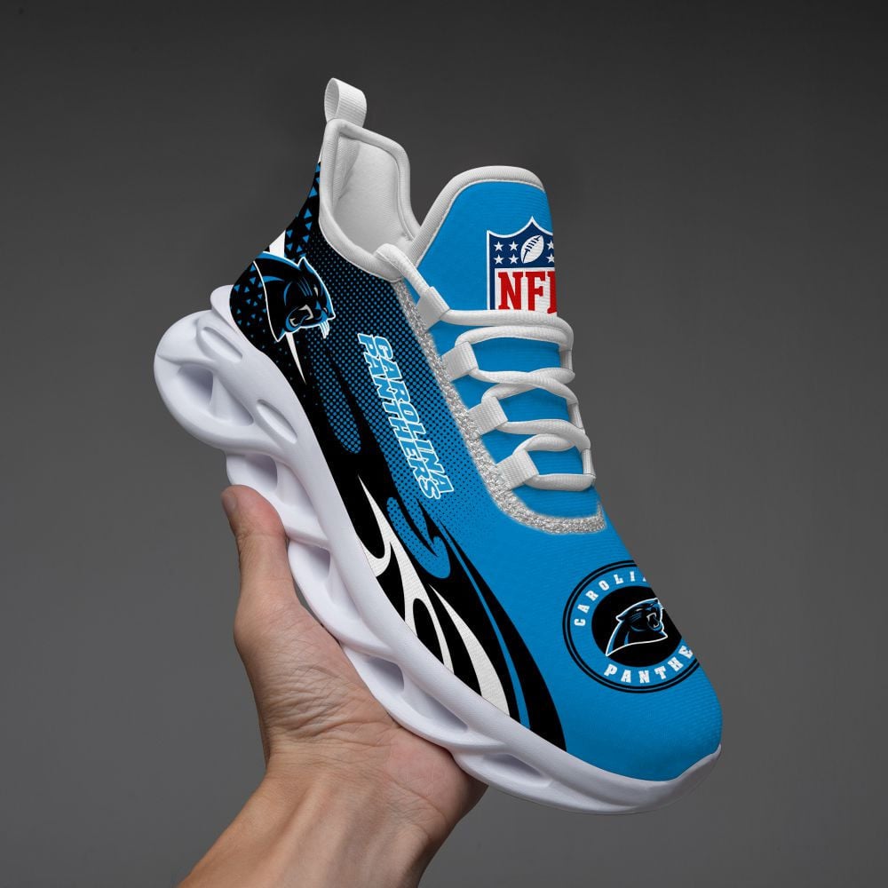 Ideafootwear Carolina Panthers NFL Max Soul Shoes Sneakers For Men And Women