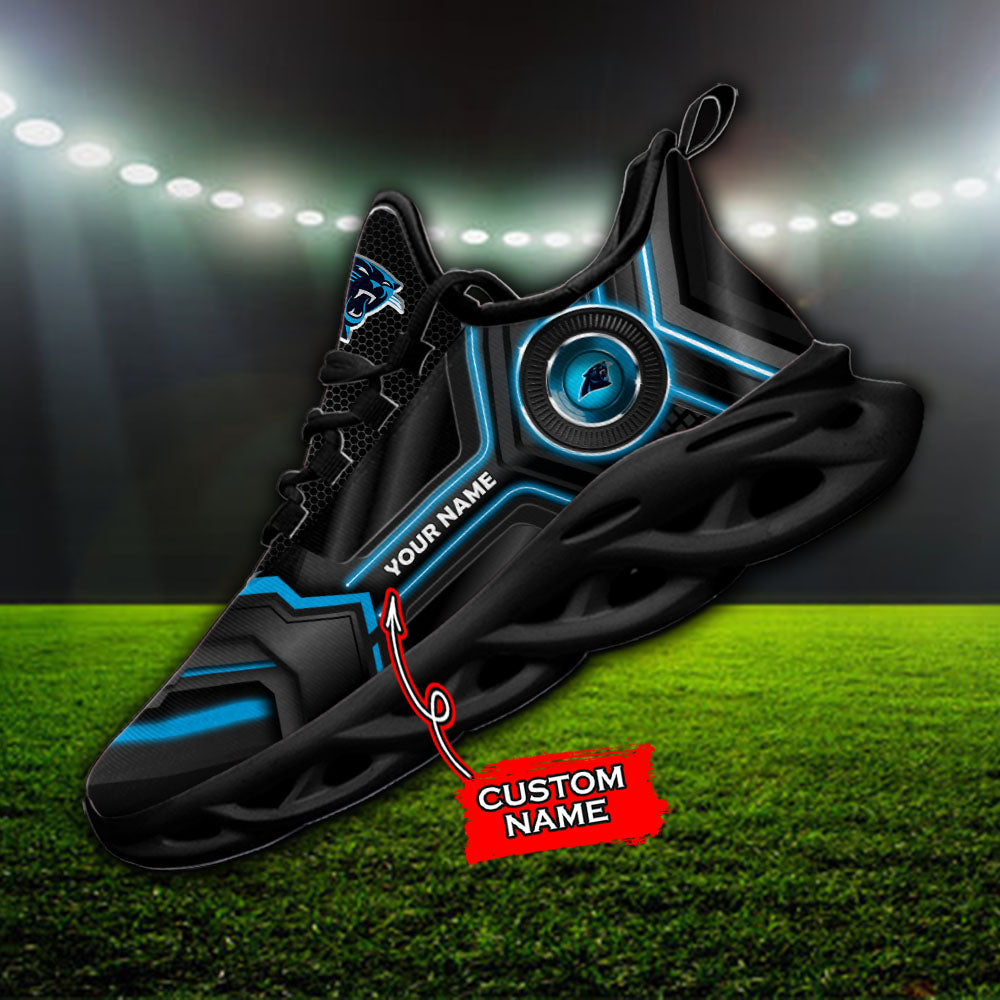 Ideafootwear Carolina Panthers NFL Max Soul Shoes Sneakers For Men And Women