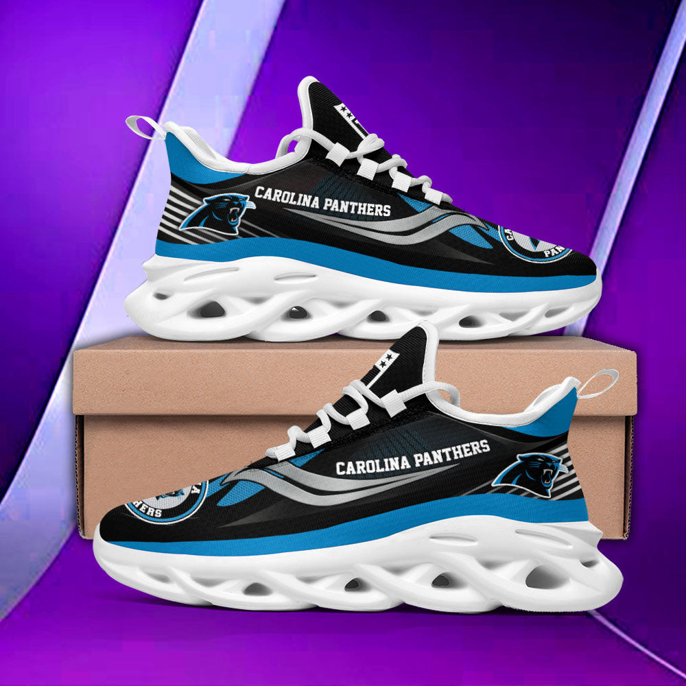 Ideafootwear Carolina Panthers NFL Max Soul Shoes Sneakers For Men And Women