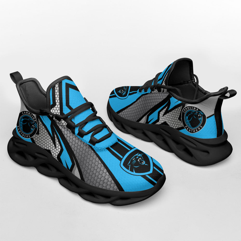 Ideafootwear Carolina Panthers NFL Max Soul Shoes Sneakers For Men And Women