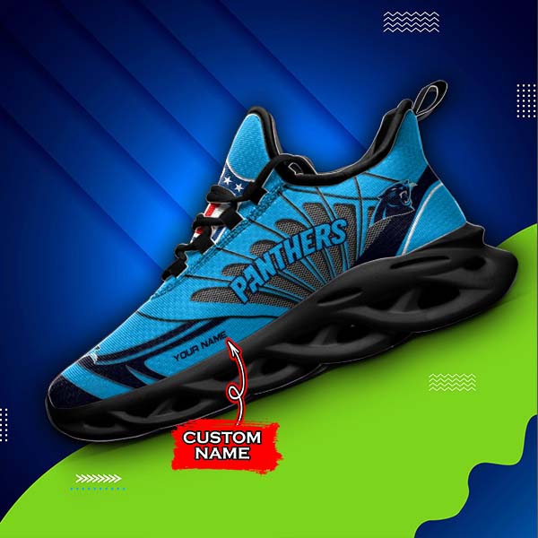 Ideafootwear Carolina Panthers NFL Max Soul Shoes Sneakers For Men And Women