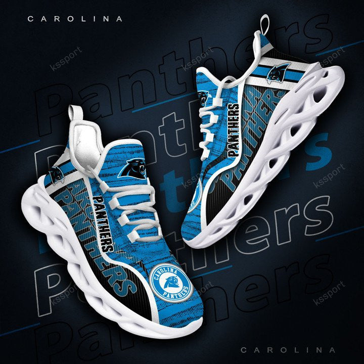 Ideafootwear Carolina Panthers NFL Max Soul Shoes Sneakers For Men And Women