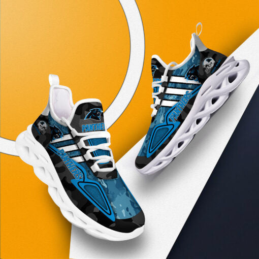 Ideafootwear Carolina Panthers NFL Max Soul Shoes Sneakers For Men And Women