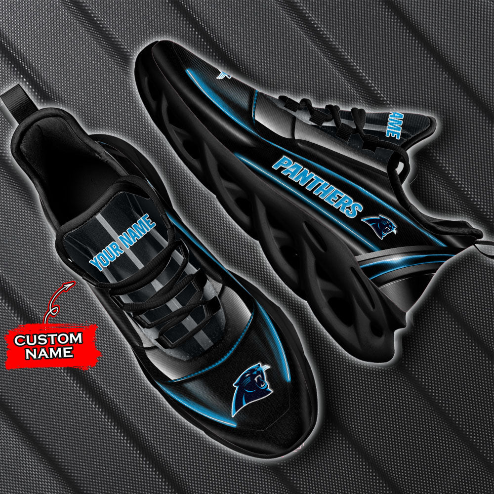 Ideafootwear Carolina Panthers NFL Max Soul Shoes Sneakers For Men And Women