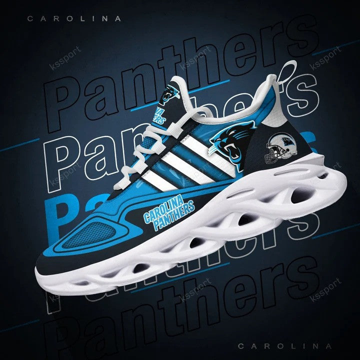 Ideafootwear Carolina Panthers NFL Max Soul Shoes Sneakers For Men And Women